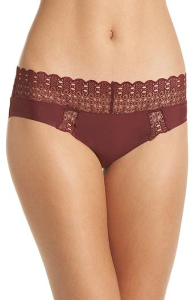 Honeydew Intimates Skinz Lace Hipster Briefs In Black Pearl