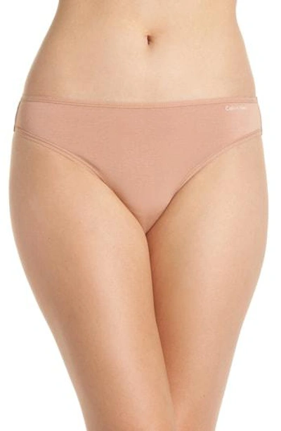 Calvin Klein Form Bikini In Warm Camel