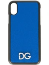 Dolce & Gabbana Logo Iphone X Case In Blue