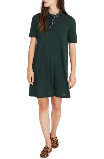 mock neck t shirt dress