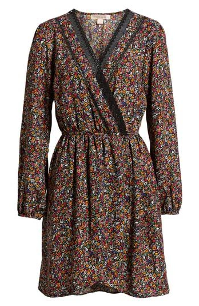 Band Of Gypsies Floral Faux Wrap Dress