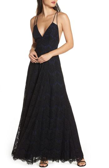 fame and partners black lace dress