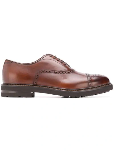 Henderson Baracco Lace-up Brogues In Brown
