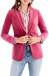 Jcrew Parke Velvet Blazer In Dried Rose