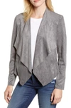 Kut From The Kloth Tayanita Faux Suede Jacket In Grey