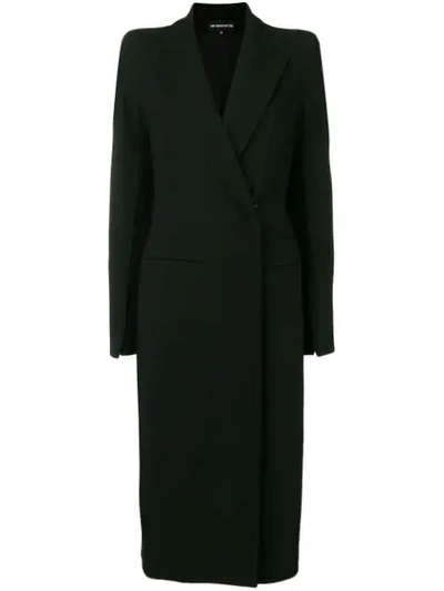 Ann Demeulemeester Long Double Breasted Coat - Black