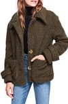 Free People So Soft Peacoat In Green