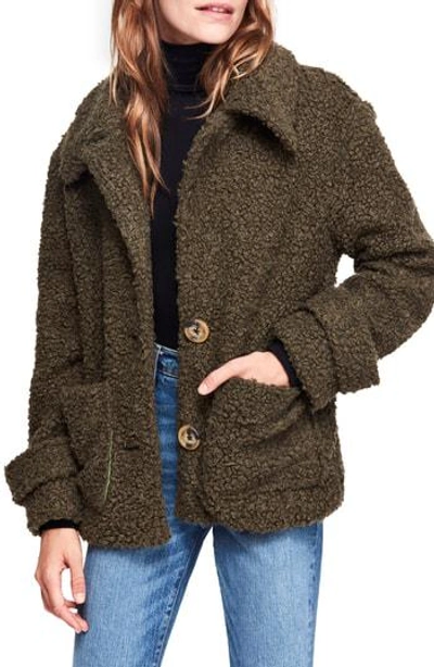 Free People So Soft Peacoat In Green