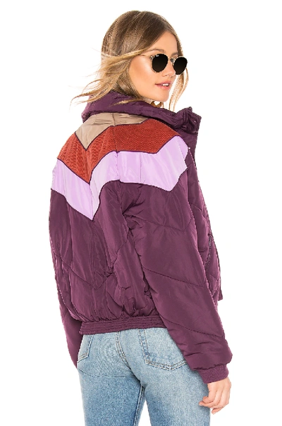 Free People Heidi Ski Cropped Puffer Jacket In Wine | ModeSens