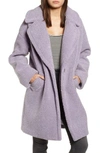 Kendall + Kylie Faux Fur Teddy Coat In Lilac