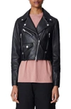 The Arrivals Clo Mini Leather Jacket In Black