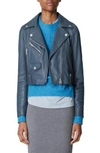 The Arrivals Clo Mini Leather Jacket In Slate