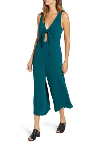 Somedays Lovin For The Night Crop Jumpsuit In Emerald