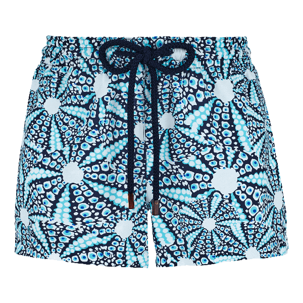 Vilebrequin Oursinade Printed Coverup Shorts In Blue | ModeSens