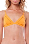 Rhythm My Bralette Triangle Bikini Top In Citrus