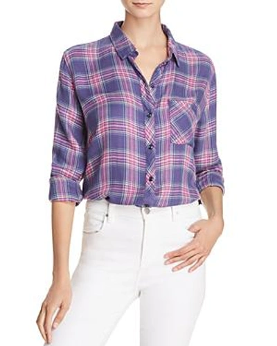 Rails Hunter Plaid Shirt In Wisteria Pink Aqua