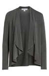 Amour Vert Michaela Stretch Modal Cardigan In Anthracite