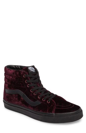 velvet high top vans