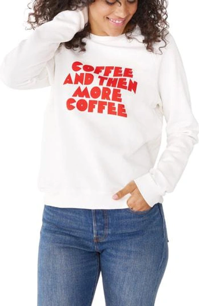 Bando Ban. Do Coffee & More Coffee Pullover In Ivory