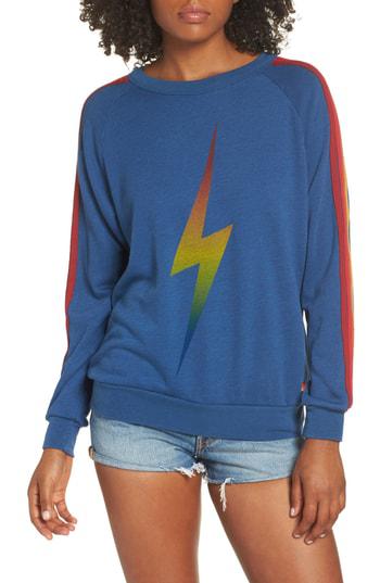 rainbow lightning bolt sweater