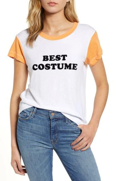 Wildfox Best Costume No9 Tee In Clean White/ 1970
