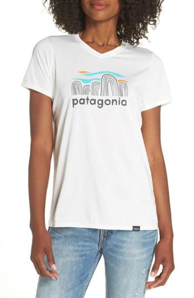 Patagonia Capilene Daily Graphic Tee In White