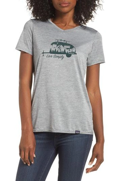Patagonia Capilene Daily Graphic Tee In Feather Grey