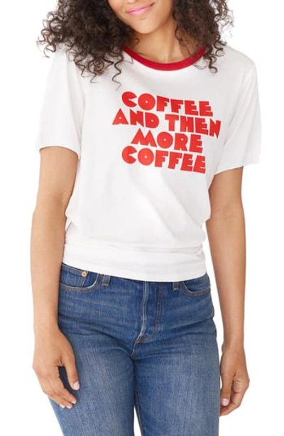 Bando Coffee & More Coffee Ringer Tee In Ivory