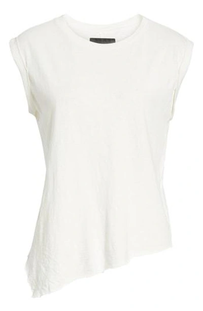Hudson Roll Sleeve Tank In Off White