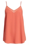 1.state Chiffon Inset Camisole In Desert Rose