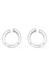 Messika Move Romane 18k Gold & Diamond Hoop Earrings In White Gold