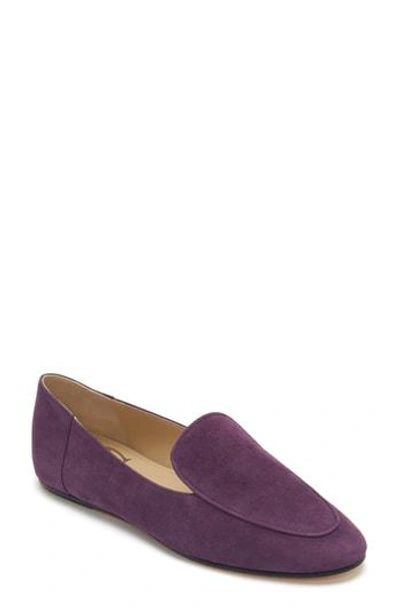 Etienne Aigner Camille Loafer In Plum Suede