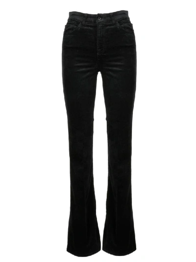 7 For All Mankind Flared Jeans In Black