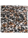 Sonia Rykiel Leopard Print Scarf - Neutrals