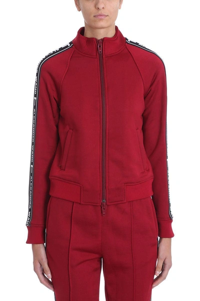 Alexander Wang T T By Alexander Wang Logo Tape Jacket In Red