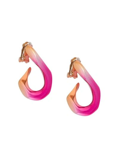 Annelise Michelson Small Broken Chain Earrings - Pink