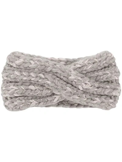 Eugenia Kim Wide Knitted Hair Band - Grey