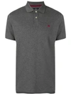 Hackett Logo Polo Shirt In Grey