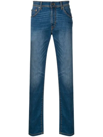 Hackett Straight Leg Jeans In Blue