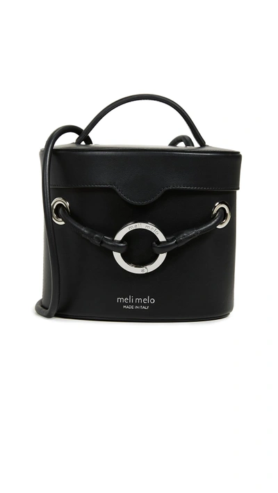 Meli Melo Nancy Structured Bucket Bag In Black
