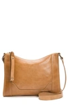 Frye Melissa Medium Leather Crossbody In Beige/brass