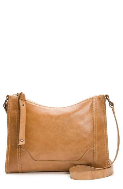 Frye Melissa Medium Leather Crossbody In Beige/brass