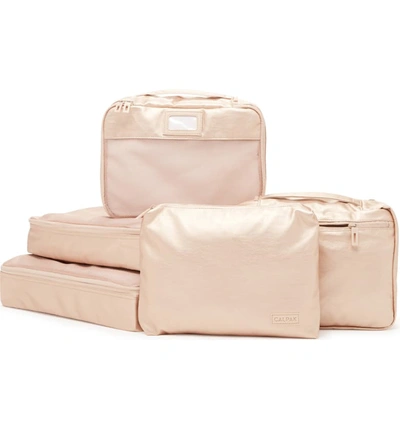 Calpak 5-piece Packing Cube Set In Gold