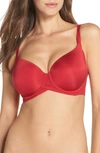 Wacoal Ultimate Side Smoother Underwire T-shirt Bra In Jester Red