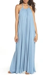 Elan Cover-up Maxi Dress In Blue