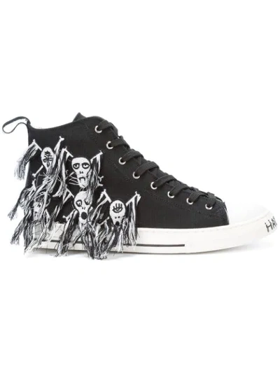 Haculla Skull High-top Trainers In Black