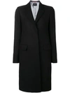 Ps By Paul Smith Concealed Front Coat - Black