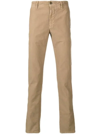 Incotex Slim-fit Trousers In Neutrals