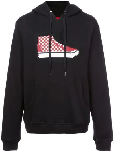 Mostly Heard Rarely Seen 8-bit Hi-top Print Hoodie In Black