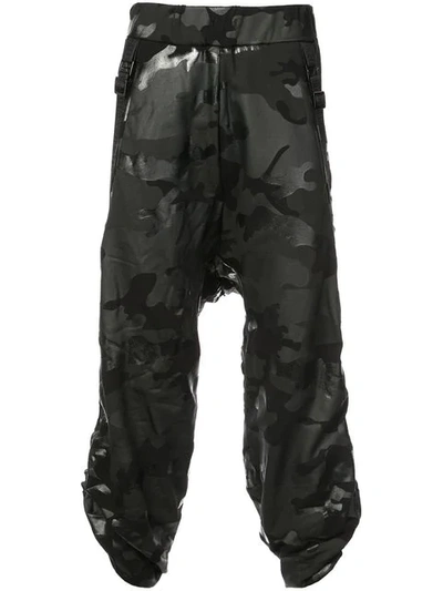 Mostly Heard Rarely Seen Camouflage Crank Trousers In Black